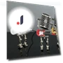Retro Microphone Robot Night Lamp — Creative Lighting Solutions, Household Good