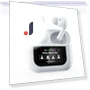 True Wireless Earbuds with Touch Screen and Charging Case — In-Ear Headphones, Andoer