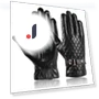 Winter Fleece-Lined Leather Touchscreen Gloves with Mittens — Gloves, LAPA