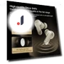 Wireless Earbuds with Color LED Display and Touch Noise Cancellation — In-Ear Headphones, OFFICE-MALL