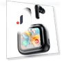 Active Noise Cancelling Smart Touch Screen Earbuds — In-Ear Headphones, Junmaocun