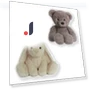 Smart Talking Pair Kara, 3 Years. Bear + Yellow Rabbit, 1 Set — Interactive, Board M Factory