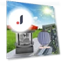 Solar LED Beacon Light — Garden Illumination, Warm home textiles