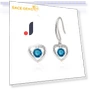 Blue Smart Heart-shaped Earrings — Smart Jewelry, Sace Gems