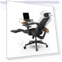 Ergonomic Chair with Footrest and Detachable Workstation — Office, NEWTRAL