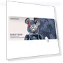 Extra Large Robot Bear Mouse Pad 800x300mm — Mouse Pads, Bearbrick