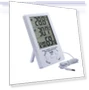 Digital LCD Humidity and Thermometer with Extra Sensor Cable — Home Climate Control