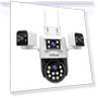 8MP HD Quad Lens Security Camera — Video Surveillance Systems, SriHome