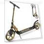 Adjustable Height Folding Scooter with Large Wheels and Anti-Shock Suspension — Push Scooters, SKIDEE