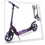Adjustable Height Folding Scooter with Large Wheels and Anti-Shock Suspension — Push Scooters, SKIDEE