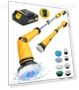 1200 RPM Battery Electric Spin Scrubber with 8 Brushes and Smart Display — Electric Facial Cleansers & Devices, qimedo