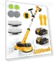6000mAh Battery Electric Mop with Smart Display and LED Light — Cordless Vacuums & Sweepers, qimedo