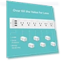 Smart Plug Power Strip with 6 Outlets and 3 USB Ports — Power Solutions & Surge Protection, TP-Link