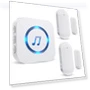 Wireless Door Sensor Chime with 500 FT Range, 26 Chimes, 5 Adjustable Volume — Kits, SanJie