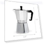 Stovetop Espresso and Coffee Maker, Moka Pot for Italian and Cuban Café Brewing, 6 Espresso Cups — Stovetop Moka Pots, Primula