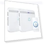 Wireless Doorbell Kit with 2 Plug-In Receivers, 52 Melodies, and LED Flash — Kits, AVANTEK