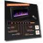 Electric Fireplace Wall Mounted and Recessed — Outdoor Fireplaces, BETELNUT
