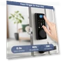 Smart Deadbolt Door Lock with Keypad and Fingerprint — Keyless Entry, biquole