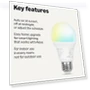 Smart Indoor LED Light Bulb — LED, Amazon Basics
