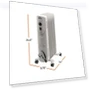 Oil-Filled Radiant Radiator Space Heater — Portable Heating Solutions, EZ-HEAT