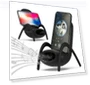 Portable Mini Chair Wireless Charger with Speaker — Portable Audio Solutions
