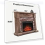 Electric Fireplace with Mantel — Outdoor Fireplaces, Aitjunz