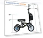 All Terrain Foldable Knee Scooter Walker — Low Strength Tools, BlessReach