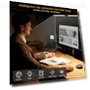 LED Desk Lamp with Clamp and Dual Screen Computer Monitor Gooseneck — Study & Desk Lighting