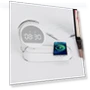 Desktop Clock Alarm Clock with Wireless Charging and Night Light — Alarm