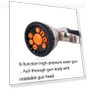 Telescopic Magic Water Pipe Garden Watering Flower Alloy Sprinkler — Nozzles