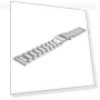 Three Flat Buckle Stainless Steel Replacement Watchband — Watch Straps & Bands