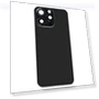 Glass Battery Back Cover with Flash Bracket + Wireless Charging Module — Back Covers