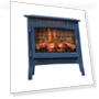 Freestanding Electric Fireplace Stove Heater with 3D Flame Effect — Electric Heating Solutions, Duraflame