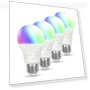 Smart A19 LED Light Bulb, Color Changing — LED, Amazon Basics