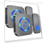 Wireless Doorbell with 2 Receivers 2 Buttons — Kits, SURFOU