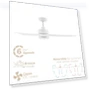 Smart Indoor and Outdoor Ceiling Fan with LED Light Kit — Ceiling Fan Wall Controls, East Grove Home