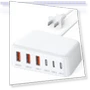 100W GaN 6 Port PD USB C QC USB A Wall Charger Adapter Plug Cube — Power Hubs, BOVICAS