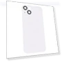 Glass Battery Back Cover with Flash Bracket + Wireless Charging Module — Back Covers