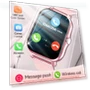 Smart Watch with Wireless Calls Support — Smartwatches, Power gears