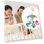 Mobile Baby Crib with Sensory Learning — Infant & Early Childhood Playthings, Closet of Beauty