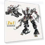 2 In1 Dragon Robot Mech Building Blocks Set — Construction Kits, KAZI