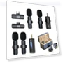 Dual Wireless Bluetooth Microphone with Mount for Mobile Live Streaming — Microphones, Smarter than future