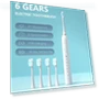 Electric Toothbrush with 4 Brush Heads — Electric Toothbrush Heads, nihaoya