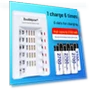 6-Slot Smart Charger with Rechargeable Batteries — Chargers, Doublepow Battery