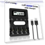 Smart Charger for AA AAA Lithium-Ion Batteries — Chargers, Cityork