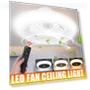 Modern LED Ceiling Fan with Remote Control — Ceiling Fans, The Romantics