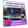 7-inch Portable Wireless Carplay Android Auto Radio — Stereo Receivers, icreative