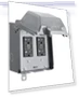 Outdoor Electrical Box Waterproof with Dual 20 AMP WRTR GFCI Receptacles — , SURAIELEC