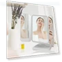 LED Makeup Mirror with 3X Magnification — Handheld, dooob