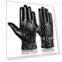 Winter Fleece-Lined Leather Touchscreen Gloves with Mittens — Gloves, LAPA